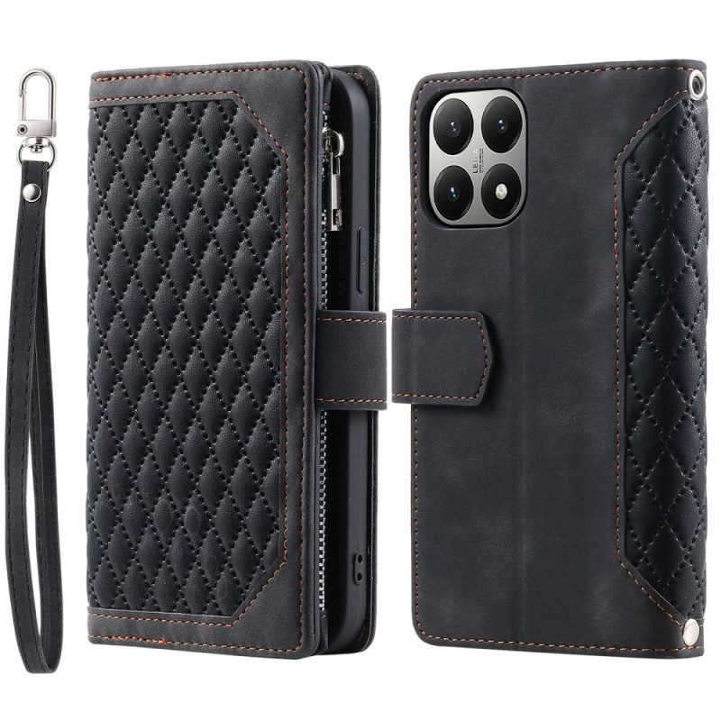 Läderfodral Xiaomi 15t Telefonfodral Quiltad Plånbok