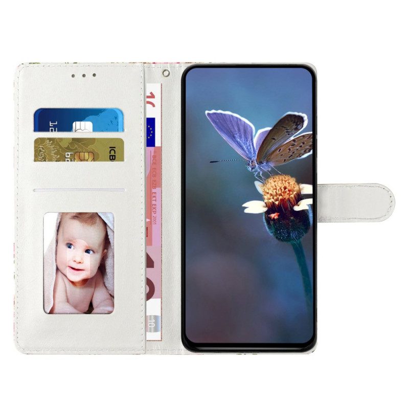 Läderfodral Xiaomi 15t Telefonfodral Rosa Leopardmönster