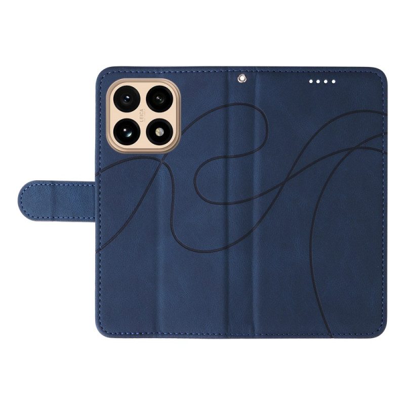 Läderfodral Xiaomi 15t Telefonfodral Vågig