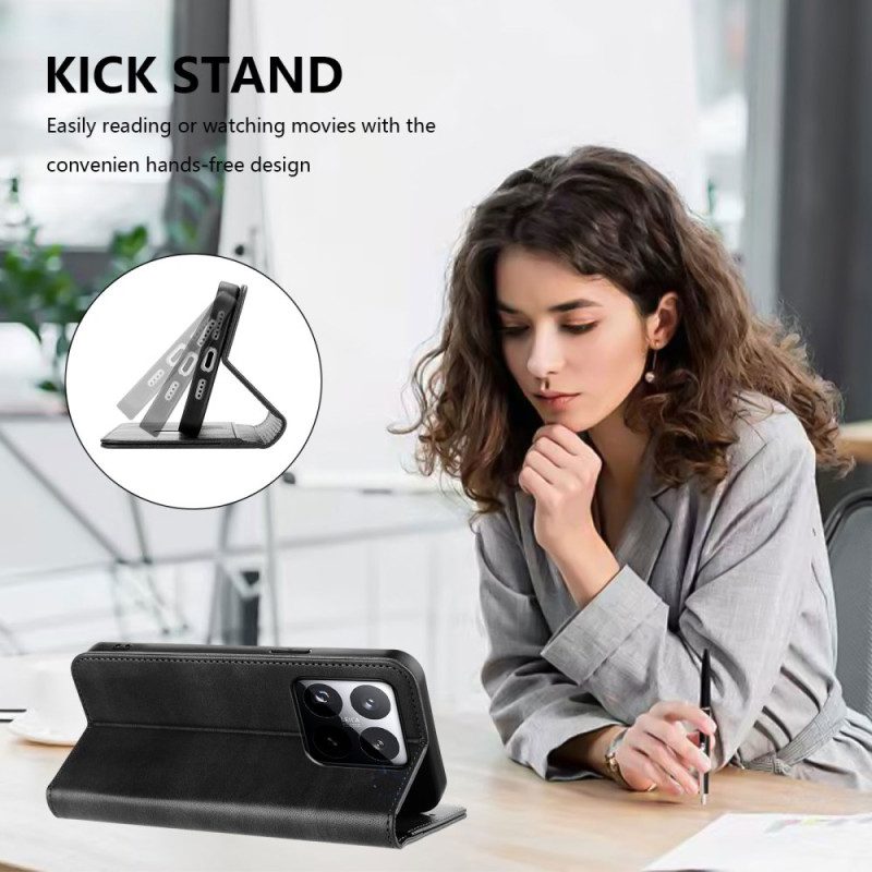 Läderfodral Xiaomi 15t Telefonfodral Vintage-plånbok