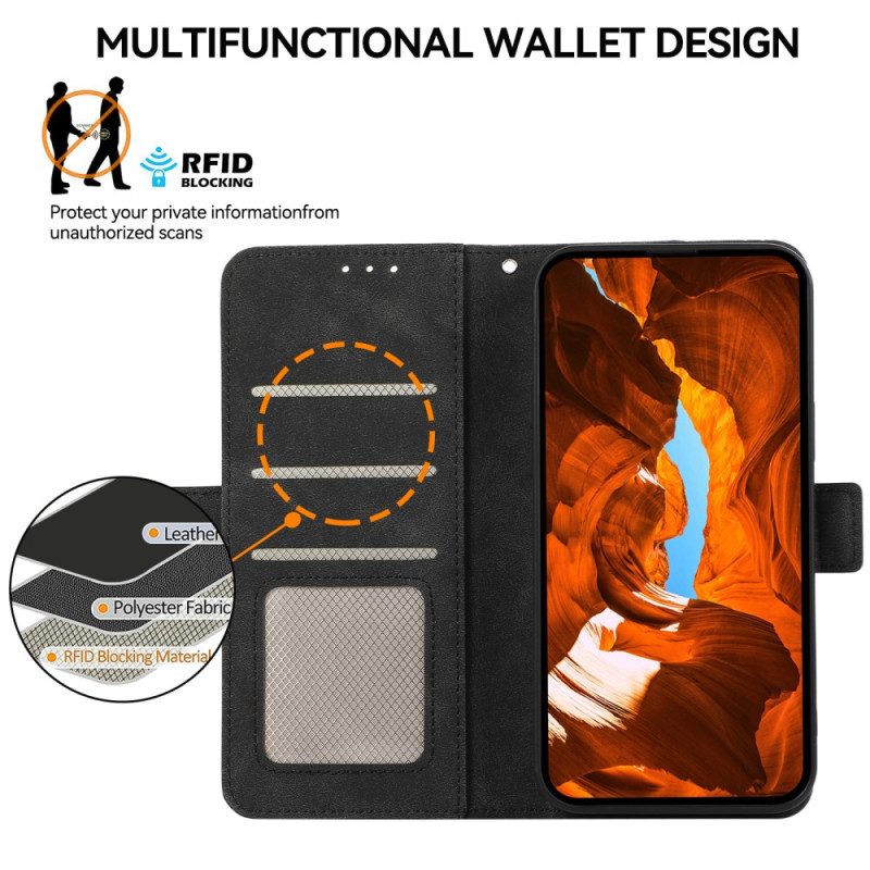 Läderfodral Xiaomi 17 Pro Max Telefonfodral Abeel Mockaeffekt