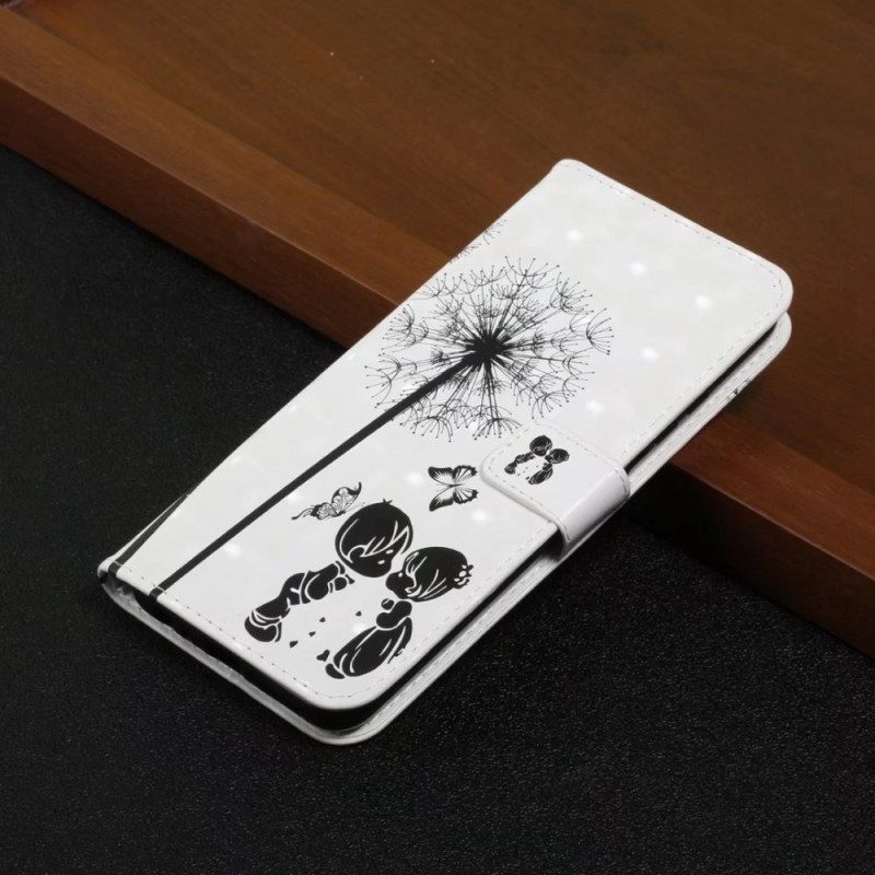 Läderfodral Xiaomi 17 Pro Max Telefonfodral Barn Och Maskrosor