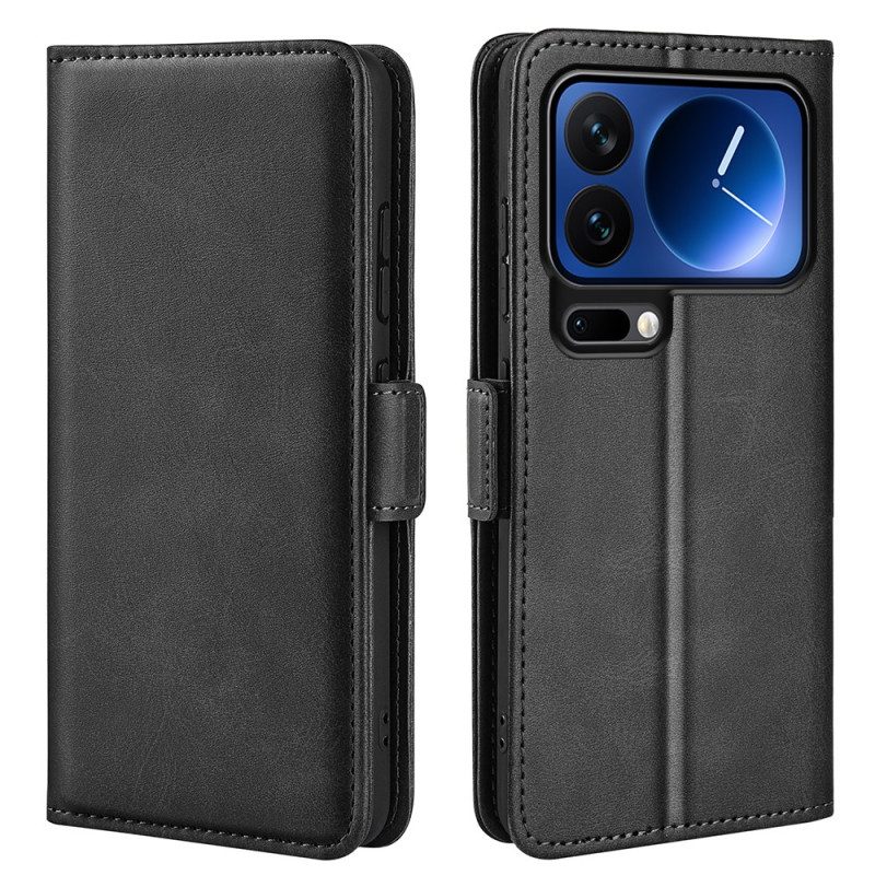 Läderfodral Xiaomi 17 Pro Max Telefonfodral Dubbelspänne