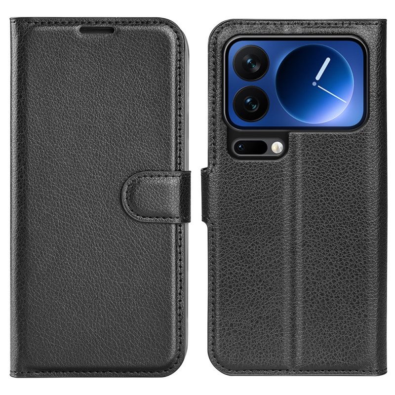 Läderfodral Xiaomi 17 Pro Max Telefonfodral Konstläder Litchi-läder