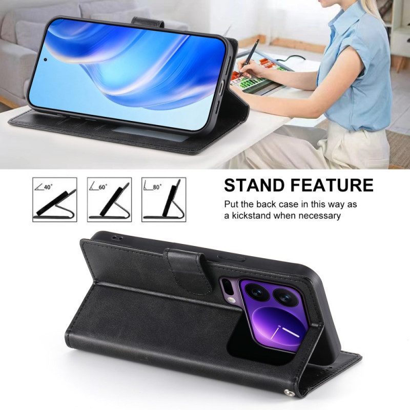 Läderfodral Xiaomi 17 Pro Max Telefonfodral Lädermodell