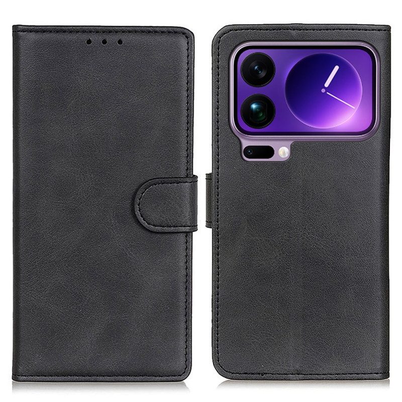 Läderfodral Xiaomi 17 Pro Max Telefonfodral Matt Konstläder