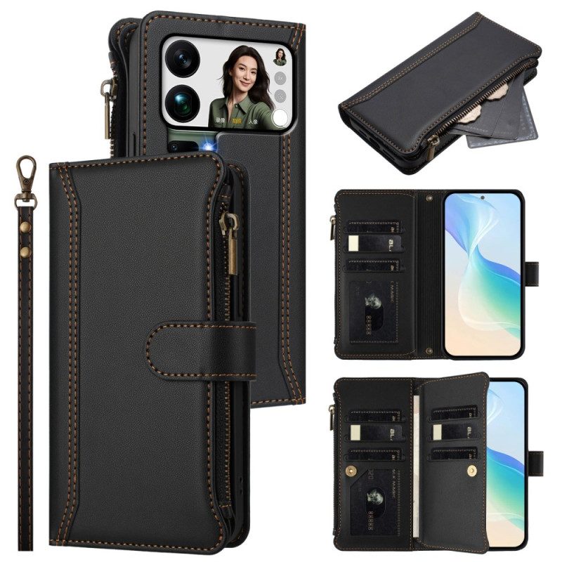 Läderfodral Xiaomi 17 Pro Max Telefonfodral Plånbok