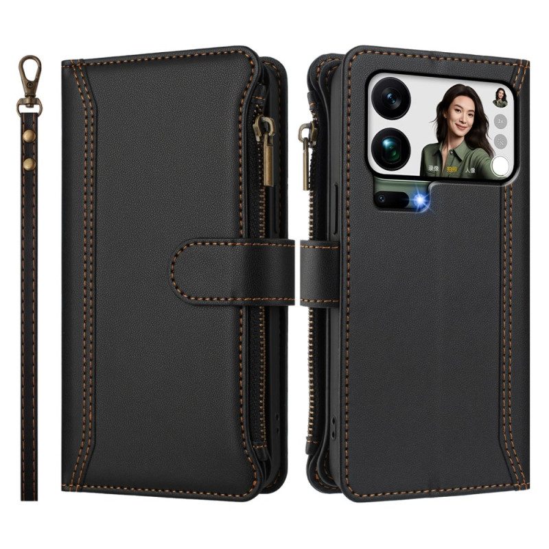 Läderfodral Xiaomi 17 Pro Max Telefonfodral Plånbok