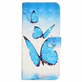 Läderfodral Xiaomi 17 Pro Max Telefonfodral Tre Fjärilar