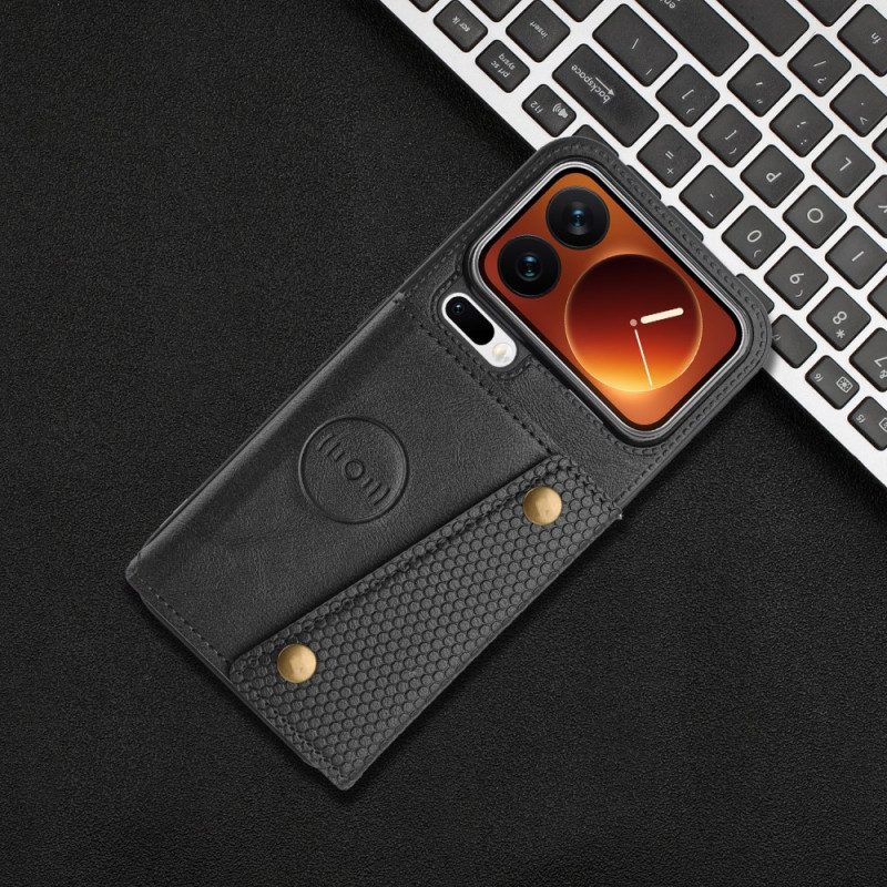 Läderfodral Xiaomi 17 Pro Telefonfodral Korthållare Och Stativ