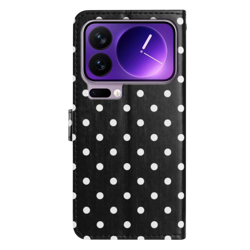 Läderfodral Xiaomi 17 Pro Telefonfodral Prickar