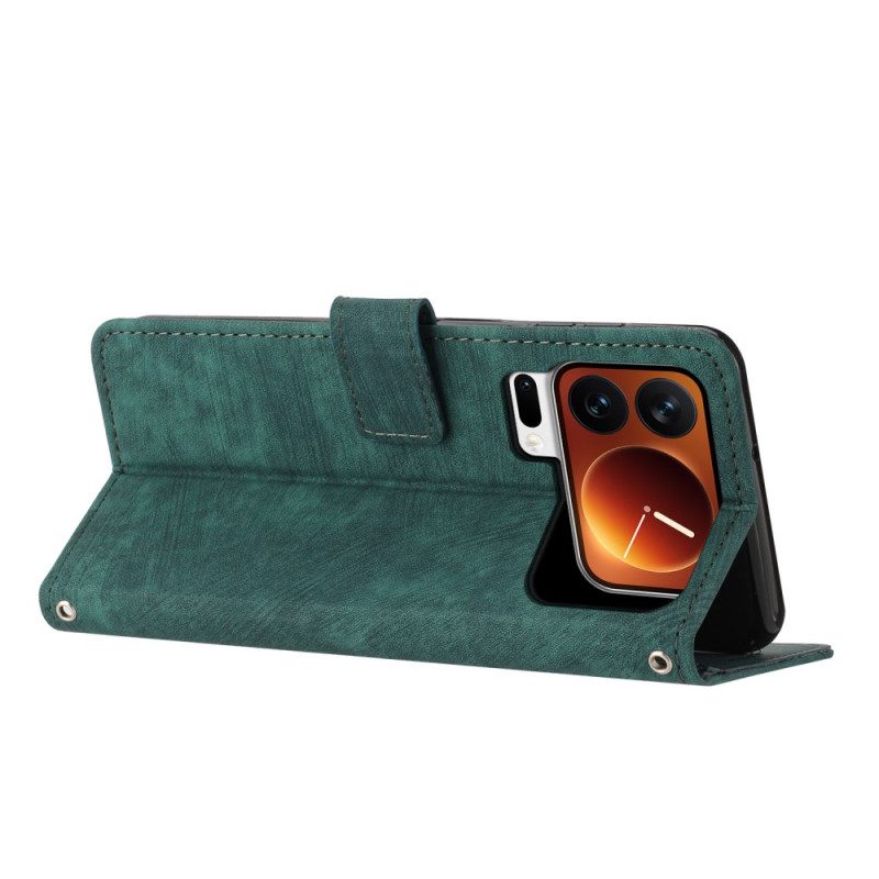 Läderfodral Xiaomi 17 Pro Telefonfodral Retrodesign