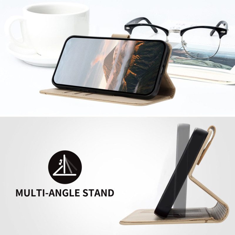 Läderfodral Xiaomi 17 Pro Telefonfodral Triangelmönster