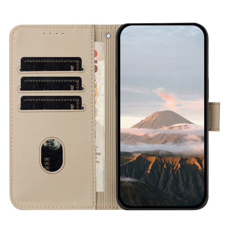 Läderfodral Xiaomi 17 Pro Telefonfodral Triangelmönster