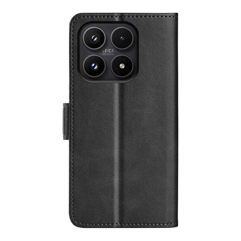Läderfodral Xiaomi 17 Telefonfodral Dubbelspänne