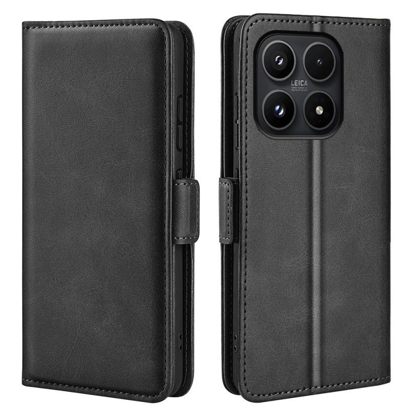 Läderfodral Xiaomi 17 Telefonfodral Dubbelspänne