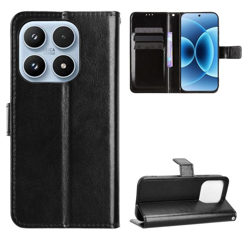 Läderfodral Xiaomi 17 Telefonfodral Flashigt Konstläder Läder