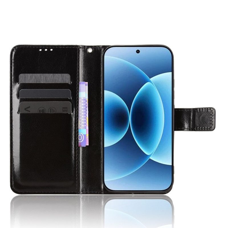 Läderfodral Xiaomi 17 Telefonfodral Flashigt Konstläder Läder