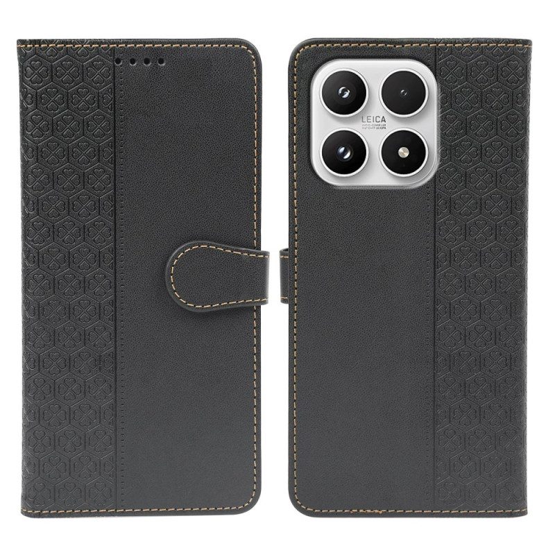 Läderfodral Xiaomi 17 Telefonfodral Fyrklöver