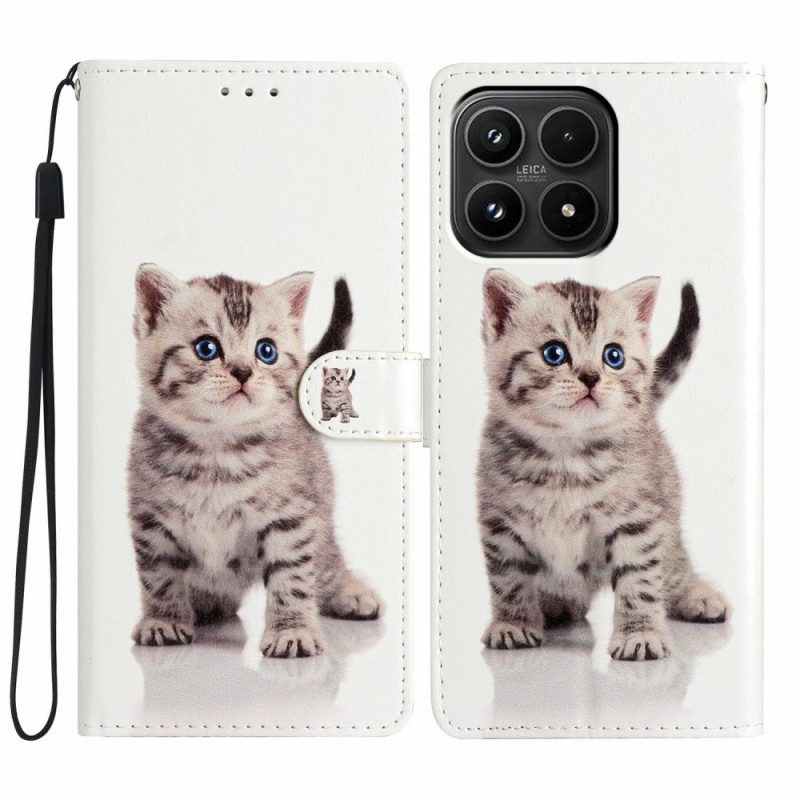 Läderfodral Xiaomi 17 Telefonfodral Kattunge