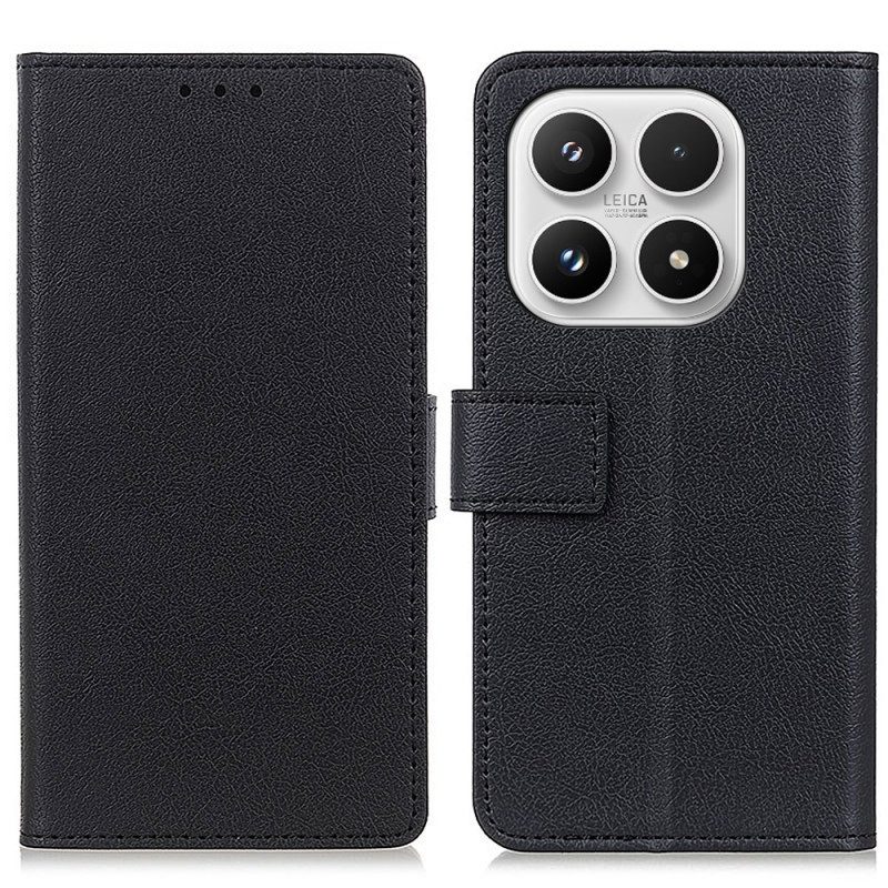 Läderfodral Xiaomi 17 Telefonfodral Klassisk Svart