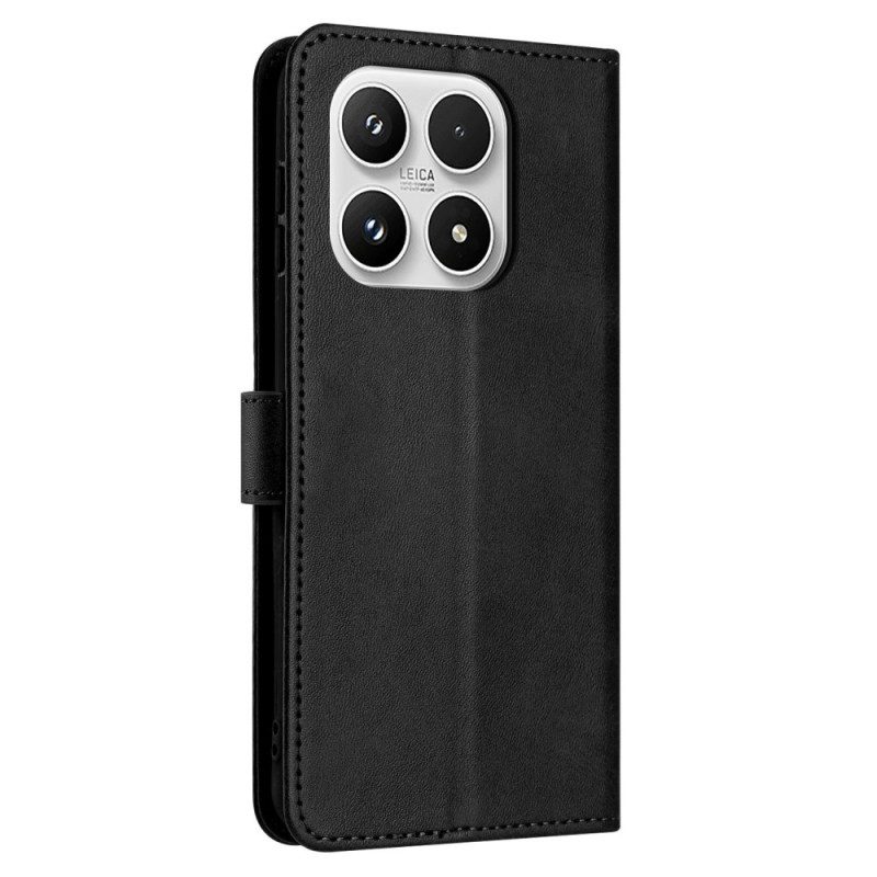 Läderfodral Xiaomi 17 Telefonfodral Lädereffekt Med Snodd
