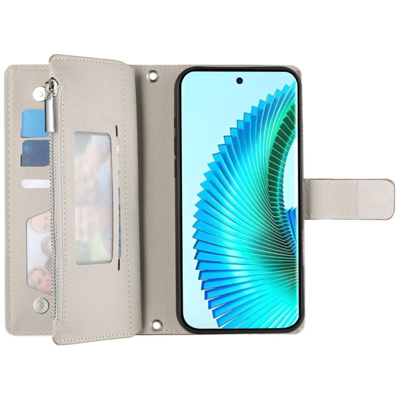 Läderfodral Xiaomi 17 Telefonfodral Tvåfärgad Med Remmar