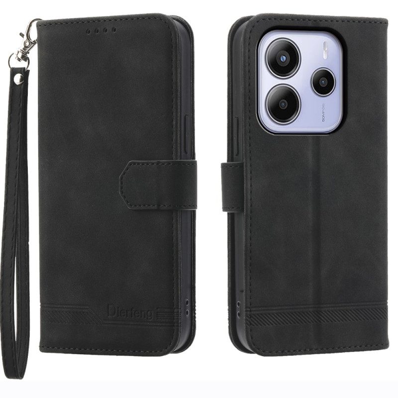 Läderfodral Xiaomi Redmi Note 14 4g Telefonfodral Dierfeng