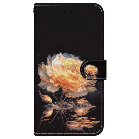 Läderfodral Xiaomi Redmi Note 14 4g Telefonfodral Orange Pion