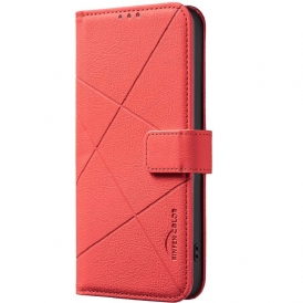 Läderfodral Xiaomi Redmi Note 14 5g Telefonfodral Binfen Color Linjer