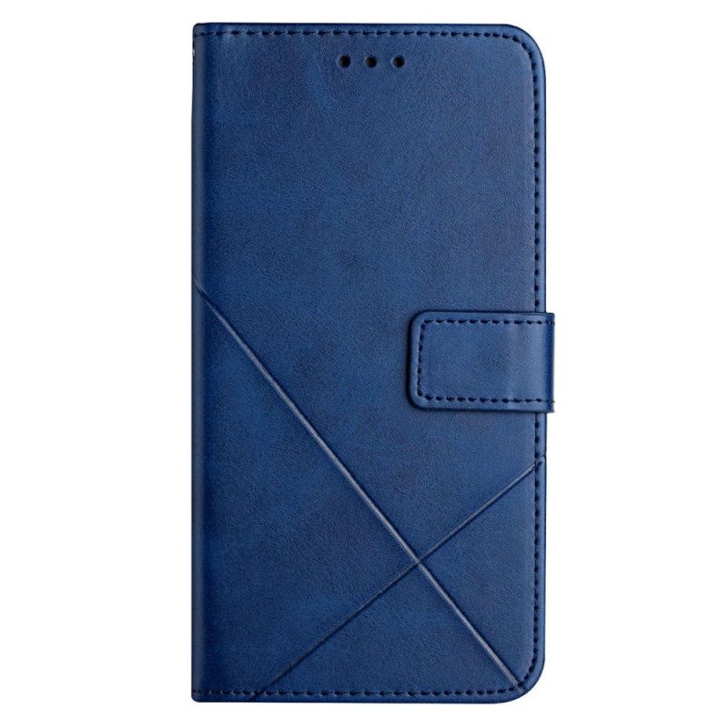 Läderfodral Xiaomi Redmi Note 14 5g Telefonfodral Idewei-linjer