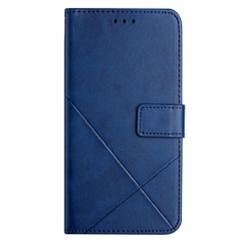 Läderfodral Xiaomi Redmi Note 14 5g Telefonfodral Idewei-linjer