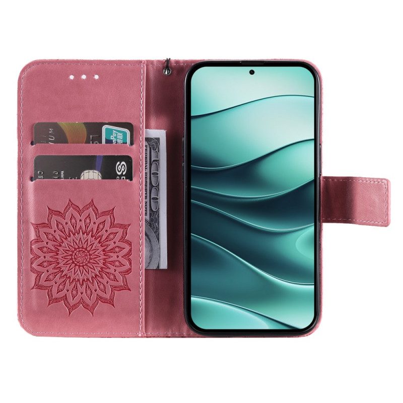 Läderfodral Xiaomi Redmi Note 14 5g Telefonfodral Mandala
