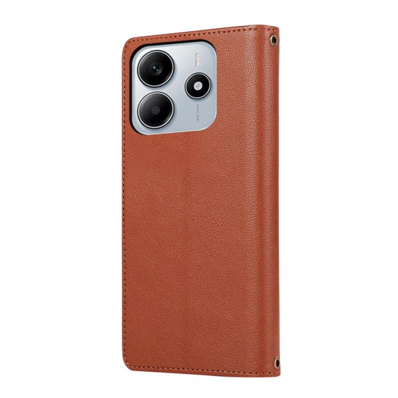 Läderfodral Xiaomi Redmi Note 14 5g Telefonfodral Plånbok