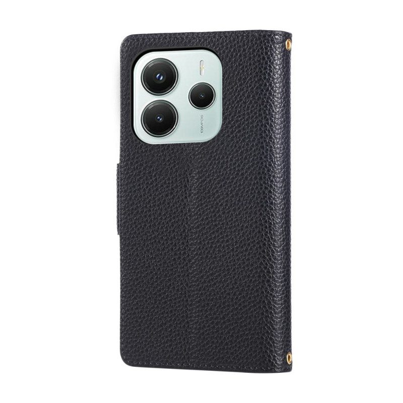Läderfodral Xiaomi Redmi Note 14 5g Telefonfodral Plånbok I Retrostil