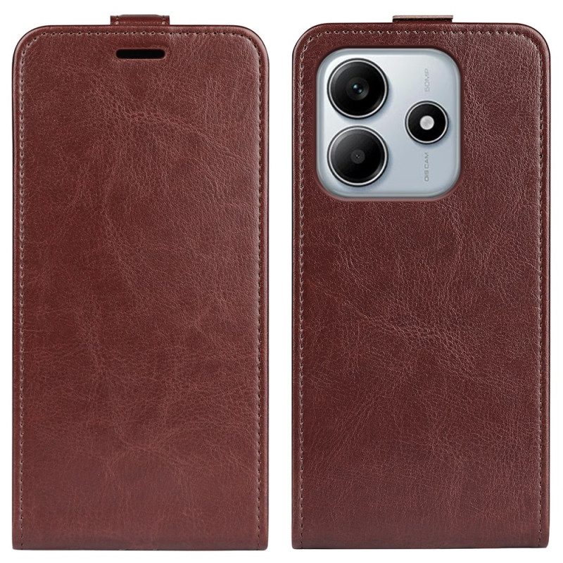 Läderfodral Xiaomi Redmi Note 14 5g Telefonfodral Vertikal Flik Och Kortfack