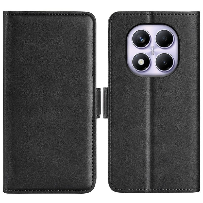 Läderfodral Xiaomi Redmi Note 14 Pro 4g Telefonfodral Dubbelspänne