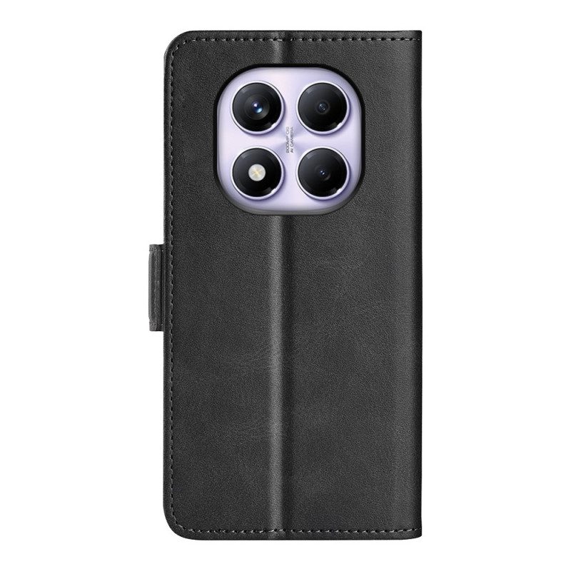 Läderfodral Xiaomi Redmi Note 14 Pro 4g Telefonfodral Dubbelspänne