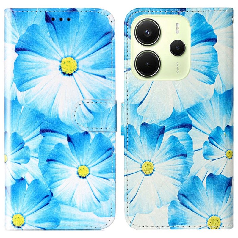 Läderfodral Xiaomi Redmi Note 14 Pro 4g Telefonfodral Orkidé