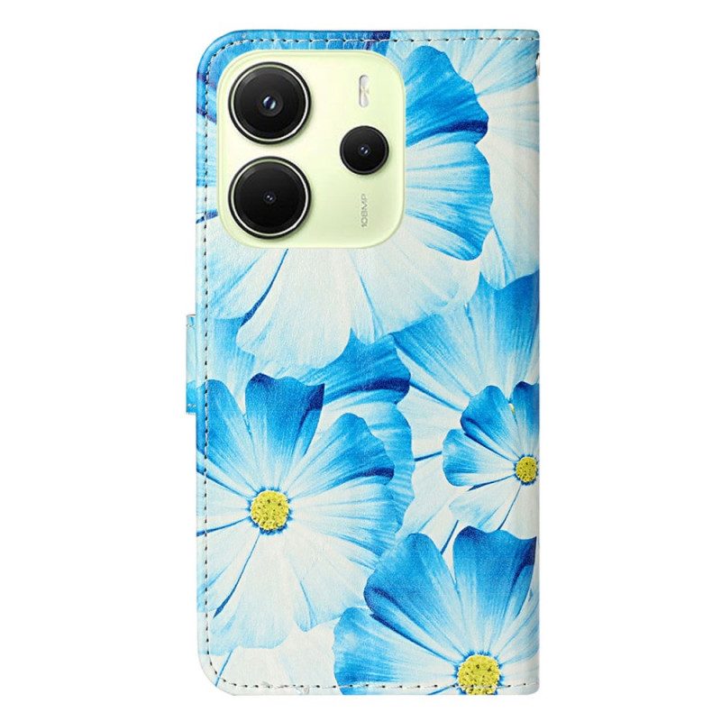 Läderfodral Xiaomi Redmi Note 14 Pro 4g Telefonfodral Orkidé