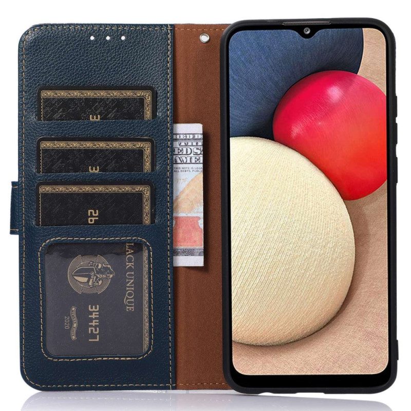 Läderfodral Xiaomi Redmi Note 14 Pro 4g Telefonfodral Tvåfärgad Khazneh Rfid