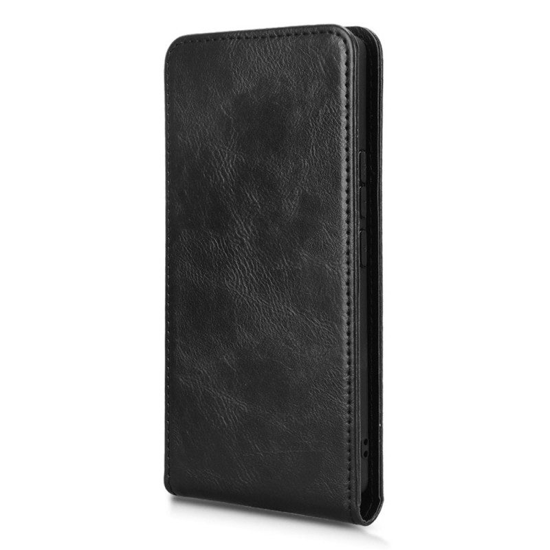Läderfodral Xiaomi Redmi Note 14 Pro 4g Telefonfodral Vertikal Fällbar Design