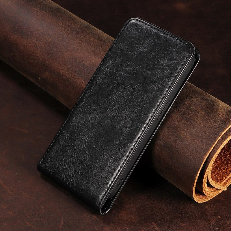 Läderfodral Xiaomi Redmi Note 14 Pro 4g Telefonfodral Vertikal Fällbar Design