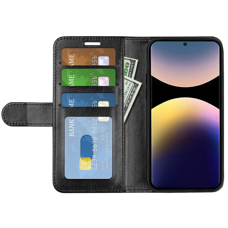 Läderfodral Xiaomi Redmi Note 14 Pro 4g Telefonfodral Vintage