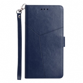 Läderfodral Xiaomi Redmi Note 14 Pro 4g Telefonfodral Y-design Med Rem