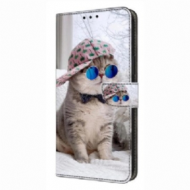 Läderfodral Xiaomi Redmi Note 14 Pro 4g Telefonfodral Yo-katt