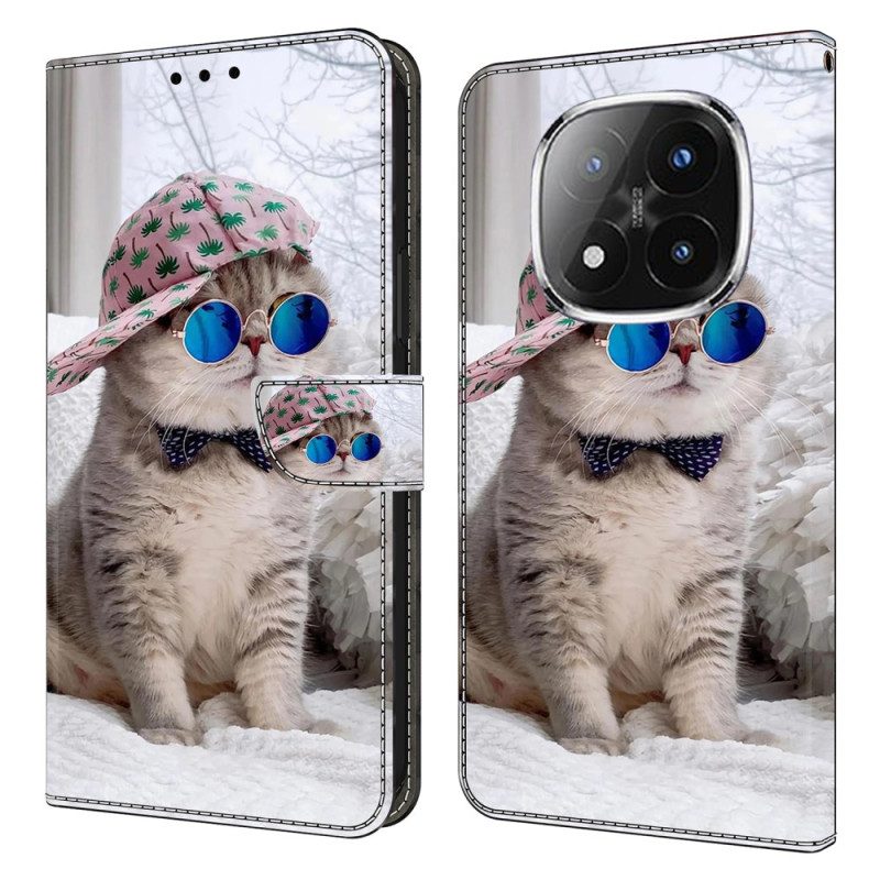 Läderfodral Xiaomi Redmi Note 14 Pro 4g Telefonfodral Yo-katt