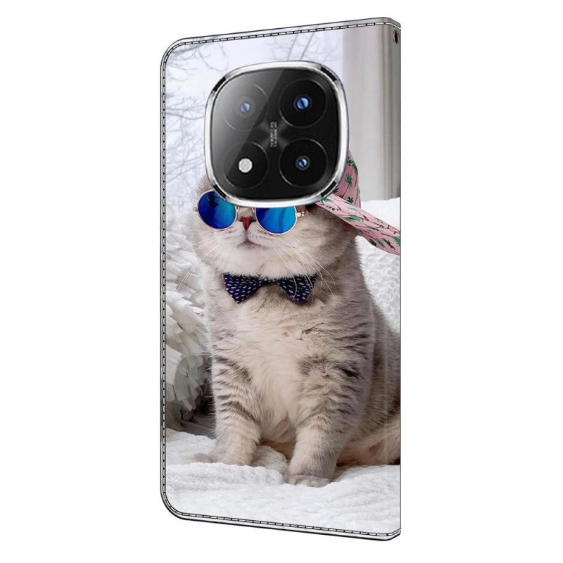 Läderfodral Xiaomi Redmi Note 14 Pro 4g Telefonfodral Yo-katt