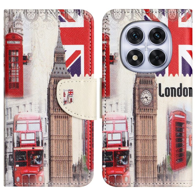 Läderfodral Xiaomi Redmi Note 14 Pro 5g Telefonfodral Londonliv