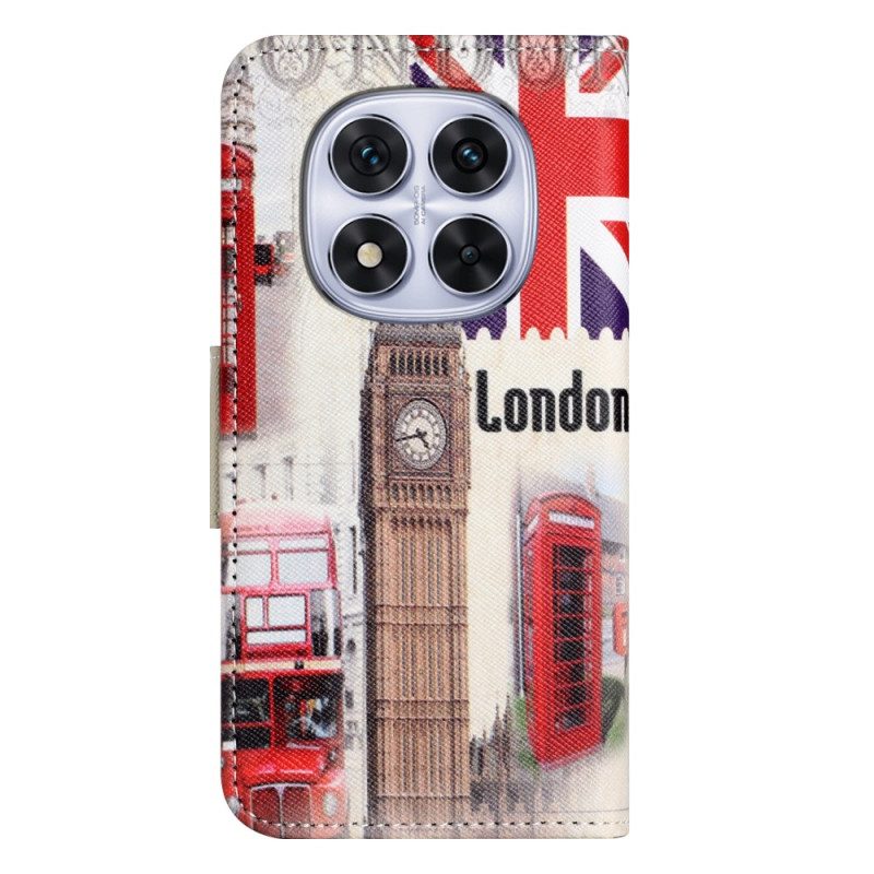 Läderfodral Xiaomi Redmi Note 14 Pro 5g Telefonfodral Londonliv